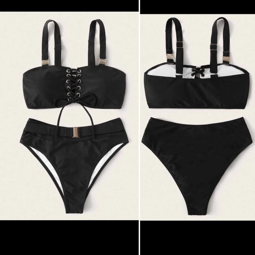 New! Stunning lace me up bikini - Picture 3 of 6